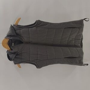 Calia by Carrie Underwood Thick Gray Vest Size Medium With Hood